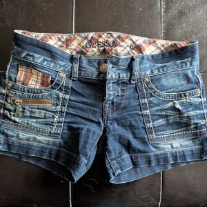 Guess Jeans Women's Dark Blue Denim Shorts